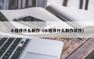 新余小程序什么制作（小程序什么制作软件）